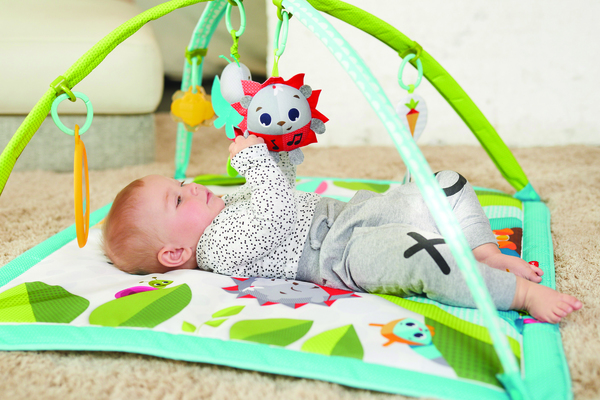 Розвиваючий квадратний килимок "Весела галявина"