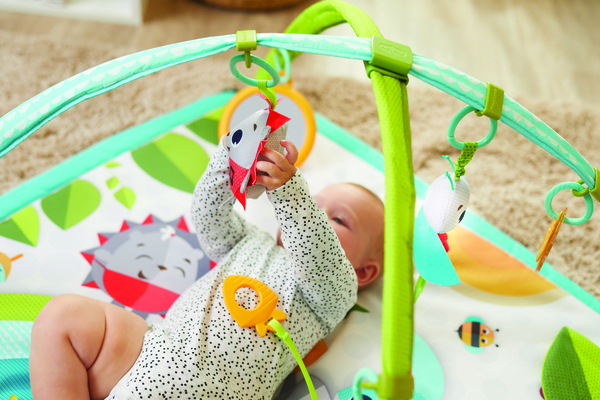 Розвиваючий квадратний килимок "Весела галявина"