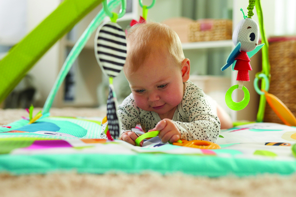 Розвиваючий квадратний килимок "Весела галявина"