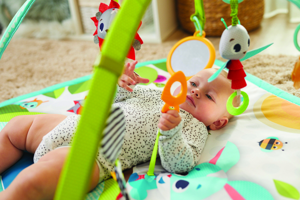 Розвиваючий квадратний килимок "Весела галявина"