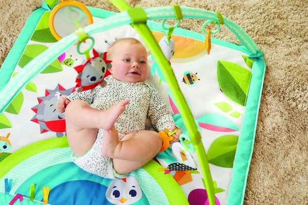 Розвиваючий квадратний килимок "Весела галявина"