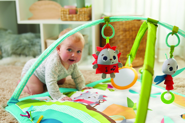 Розвиваючий квадратний килимок "Весела галявина"