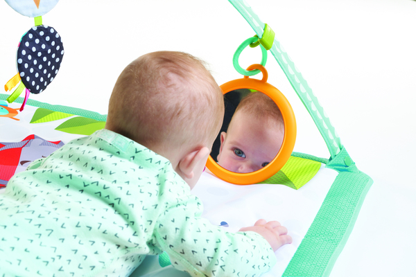 Розвиваючий квадратний килимок "Весела галявина"