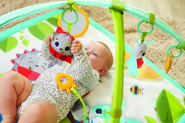 Розвиваючий квадратний килимок "Весела галявина"