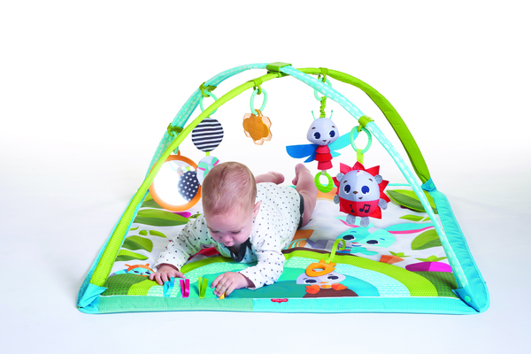 Розвиваючий квадратний килимок "Весела галявина"