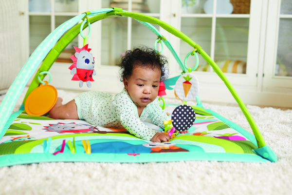 Розвиваючий квадратний килимок "Весела галявина"