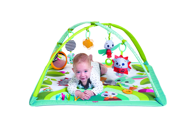 Розвиваючий квадратний килимок "Весела галявина"