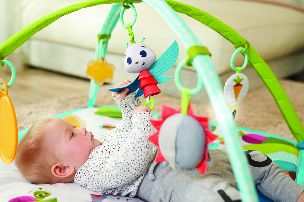 Розвиваючий квадратний килимок "Весела галявина"