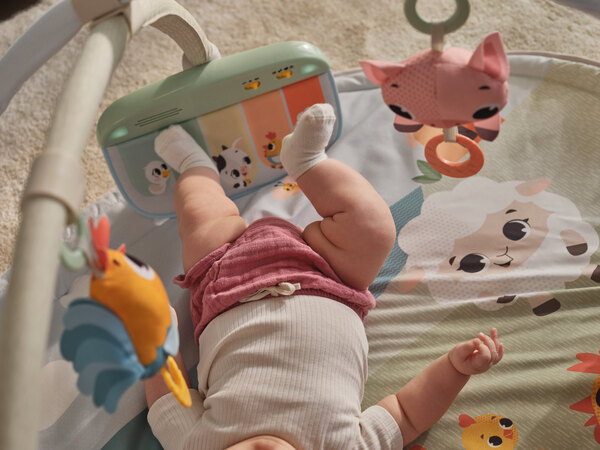 Розвиваючий килимок з дугами і піаніно "Farmers Funday"