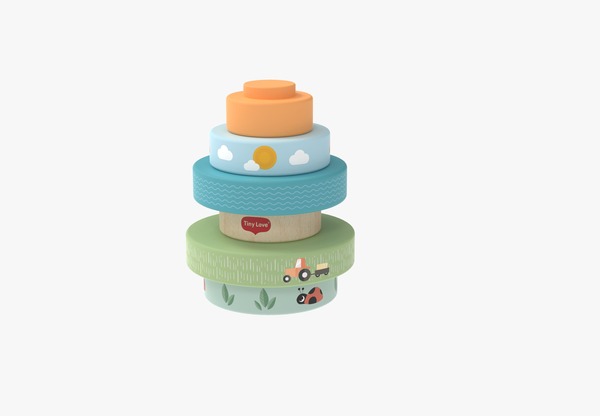 Розвиваюча дерев'яна пірамідка "Farmers Funday"