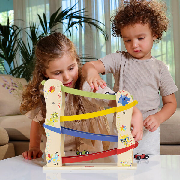 Ігровий дерев'яний трек з машинками "Born to Party"